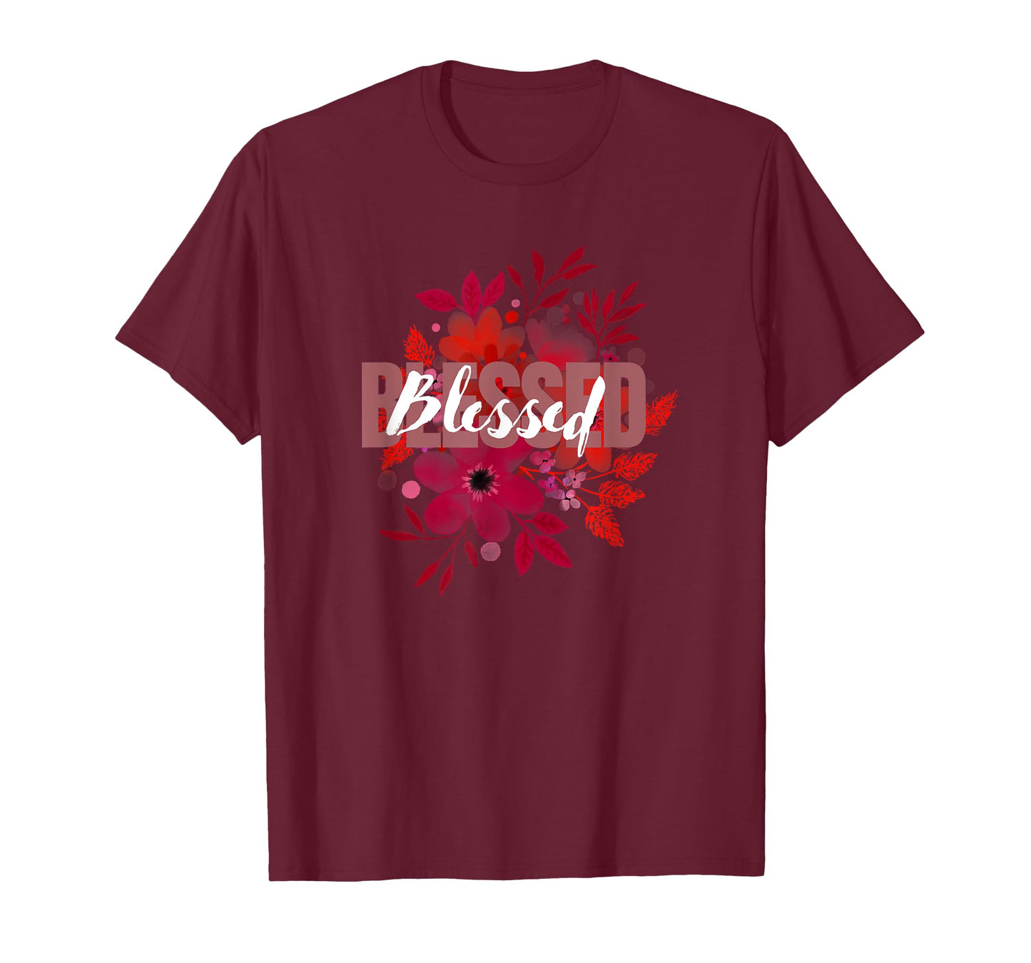 BLESSED WITH SOFT FLOWER BACKGROUND T-Shirt