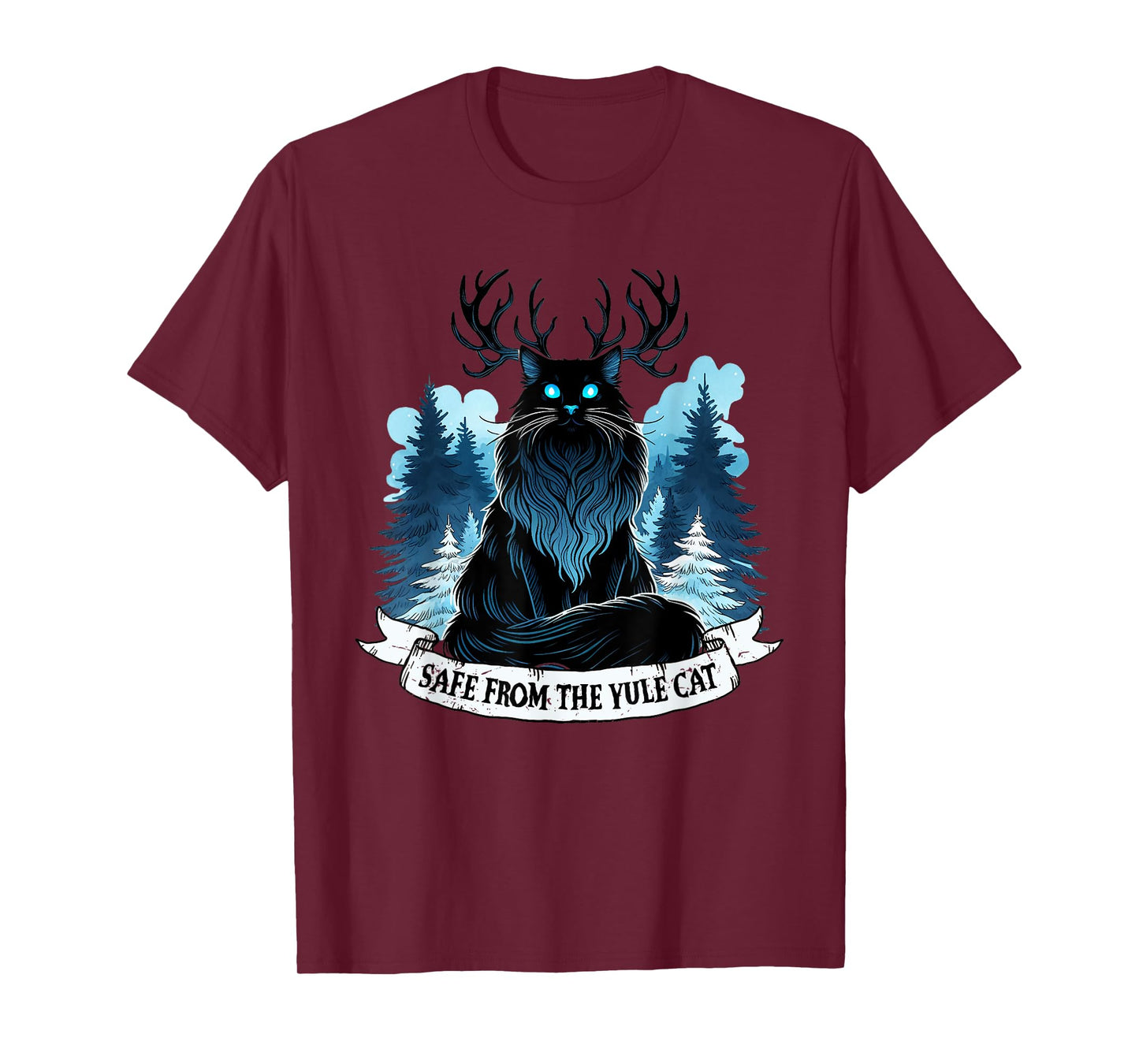 Safe from the Yule Cat Christmas Icelandic Iceland Folklore T-Shirt for Men Women Kids