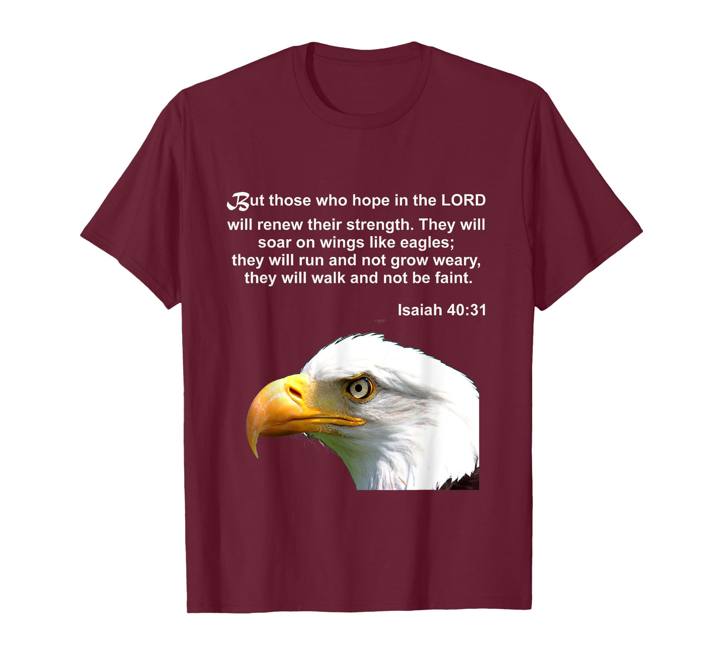 Eagle Bible Verse Isaiah 40 31 Christian T-Shirt