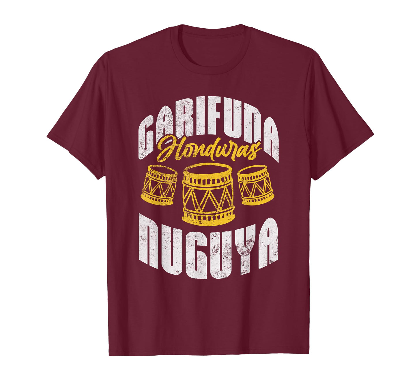 Garifuna Honduras Nuguya Cultural Music Distressed T-Shirt