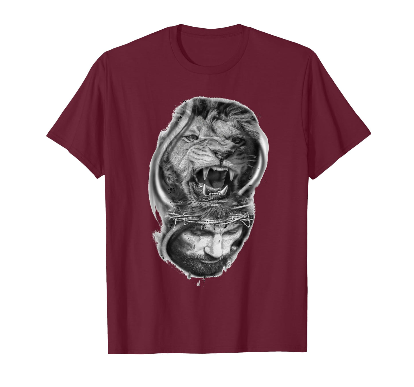Lion of Judah and Jesus Prayer Christian T-Shirt T-Shirt