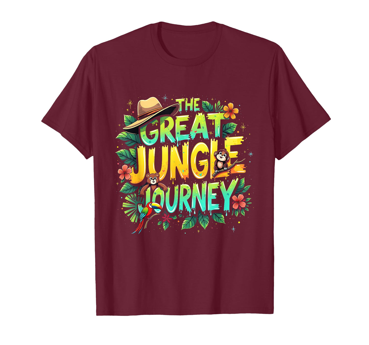 Retro The Great Jungle Journey Adventure Theme VBS Apparel T-Shirt
