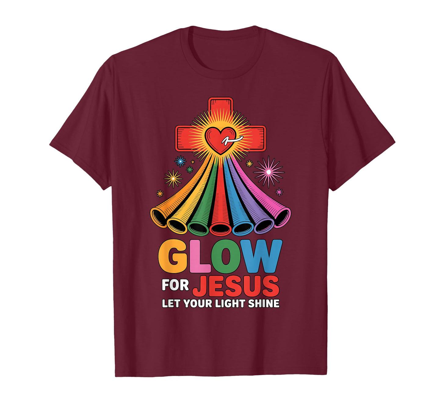 Glow for Jesus Christian Faith T-Shirt