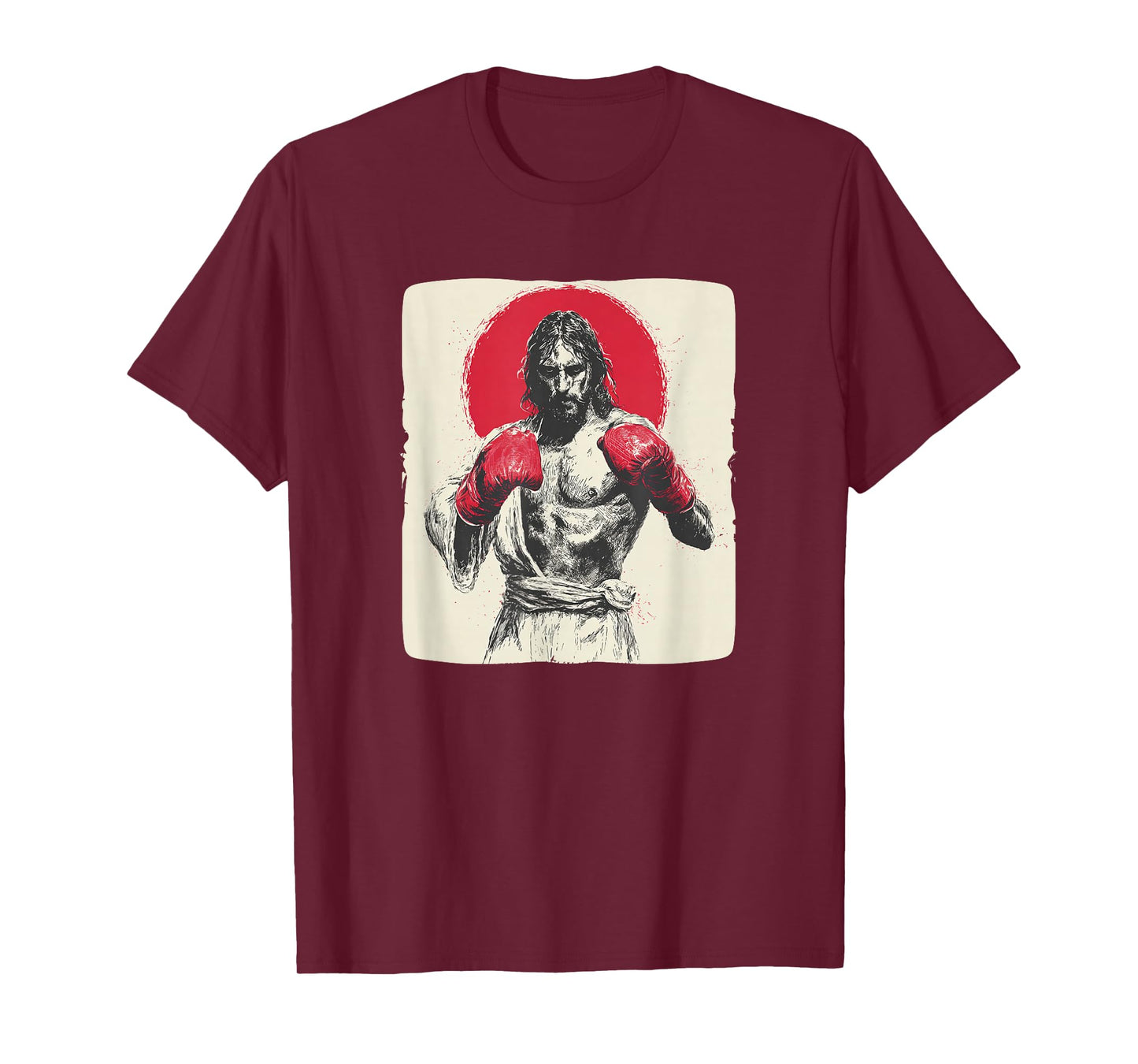 Boxing Lord Jesus Christ for Gloves and Box Ring Lovers T-Shirt