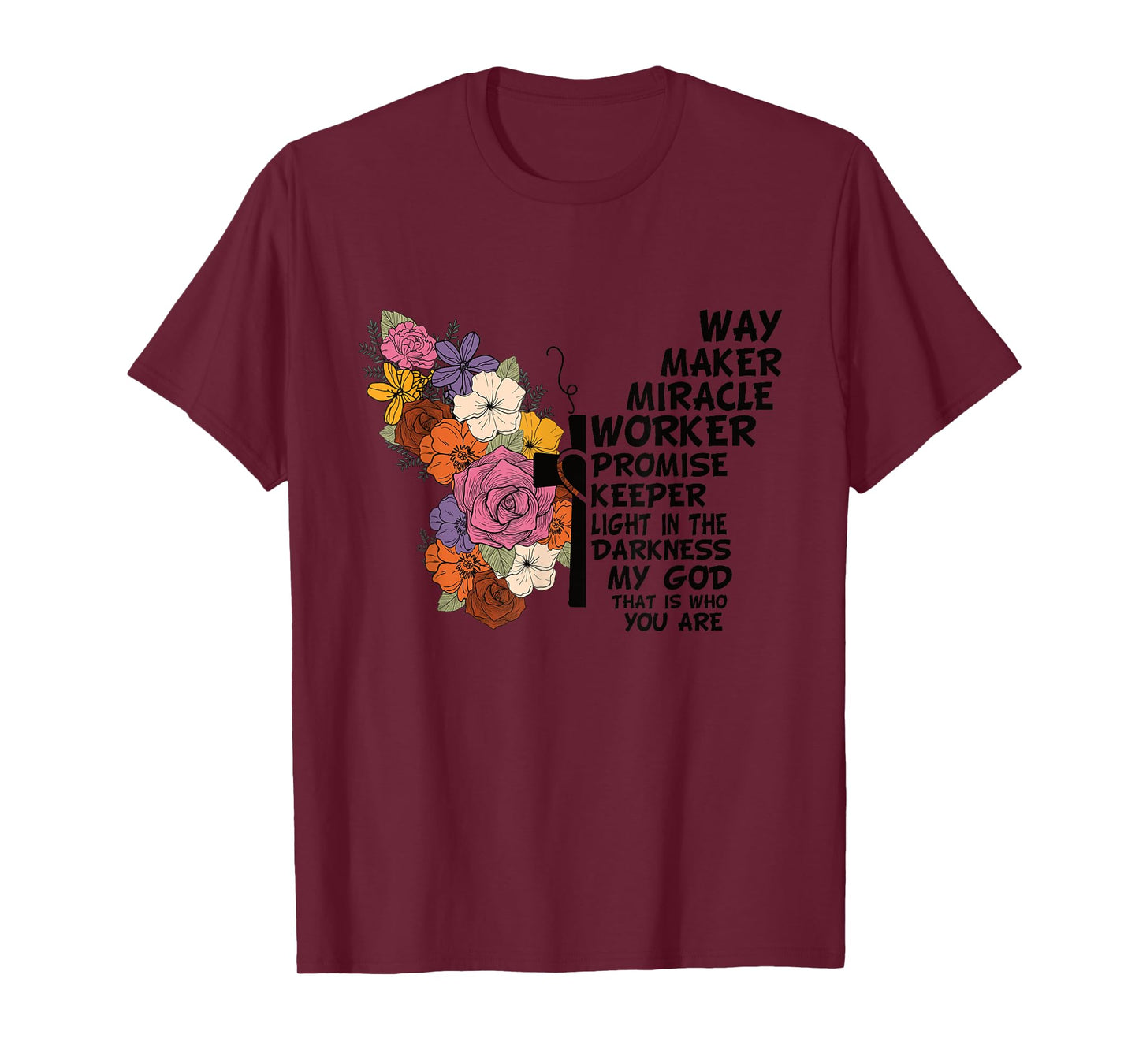 Waymaker Miracle Worker Christian Faith Inspiring Jesus T-Shirt