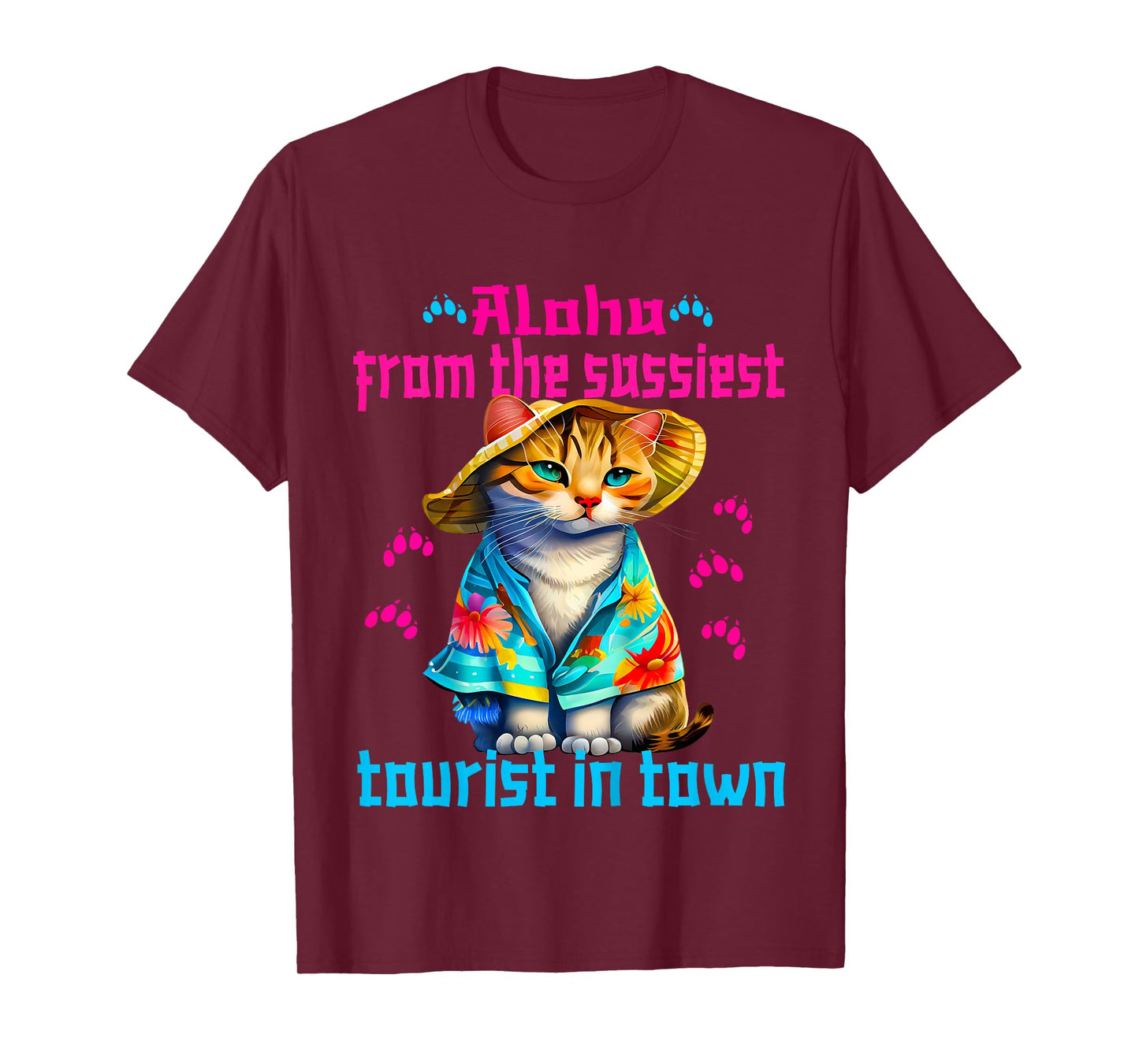 Aloha from the sassiest tourist in town.Funny Summer cats T-Shirt