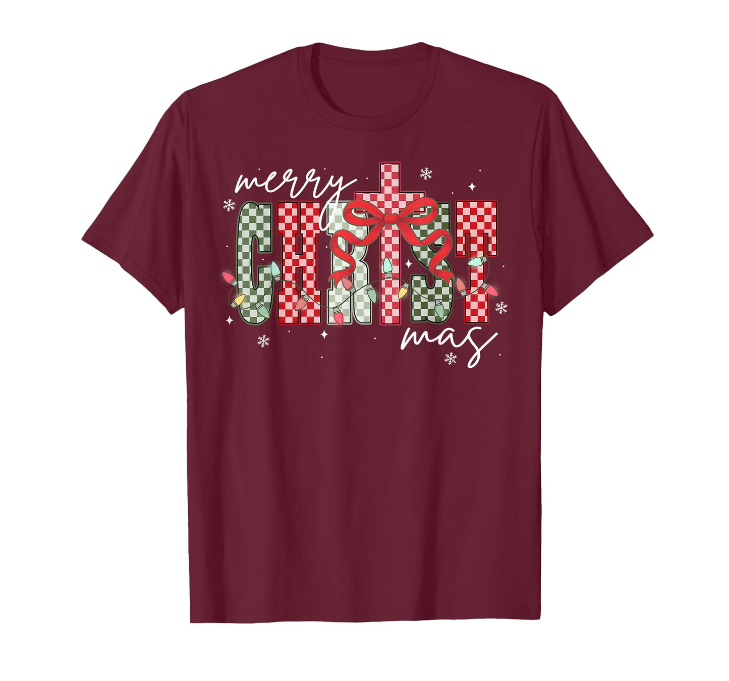 Christian Jesus Cross Faith Religious Xmas Merry Christmas T-Shirt