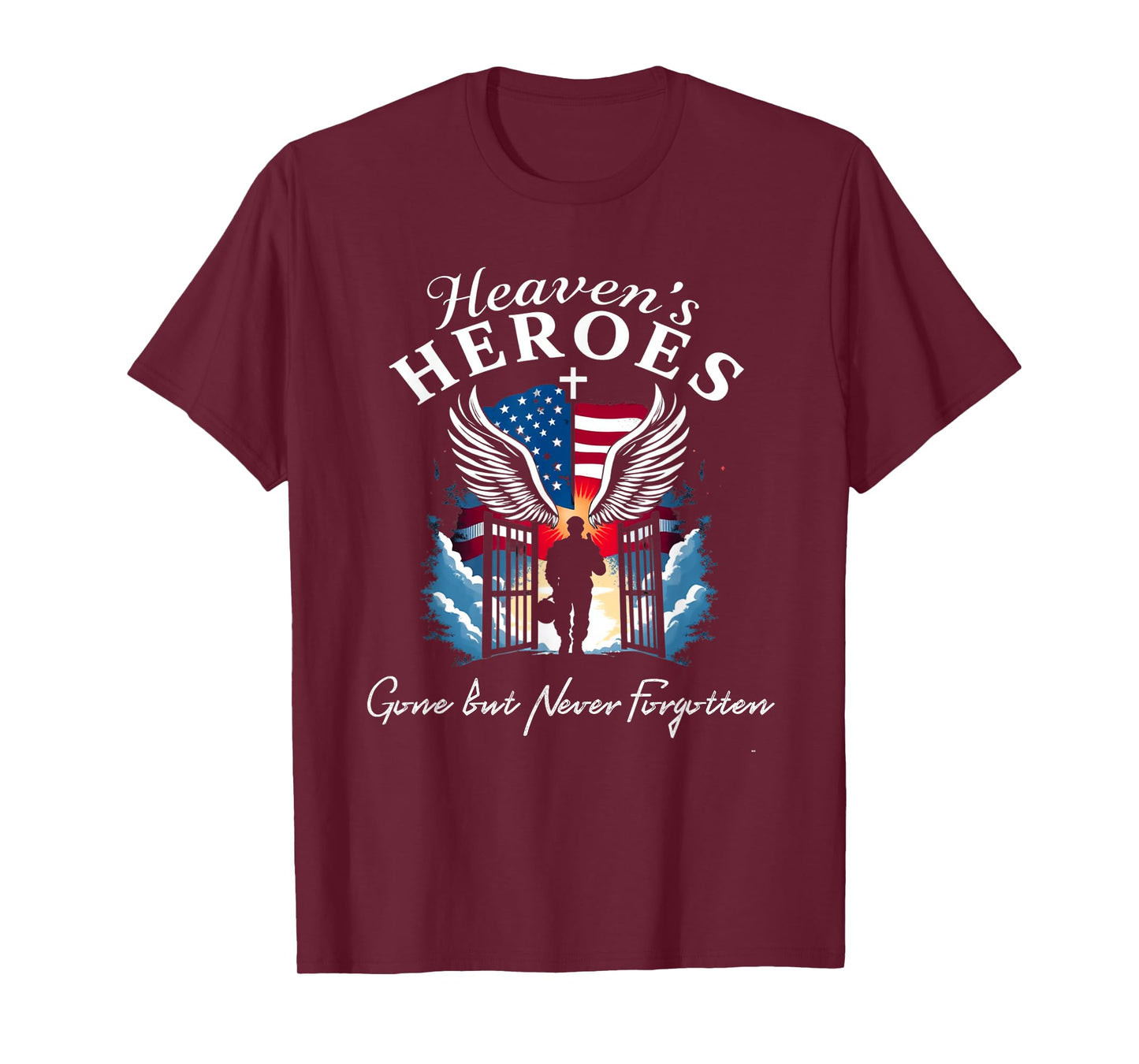 Heroes Christian Military Memorial Day Men T-Shirt