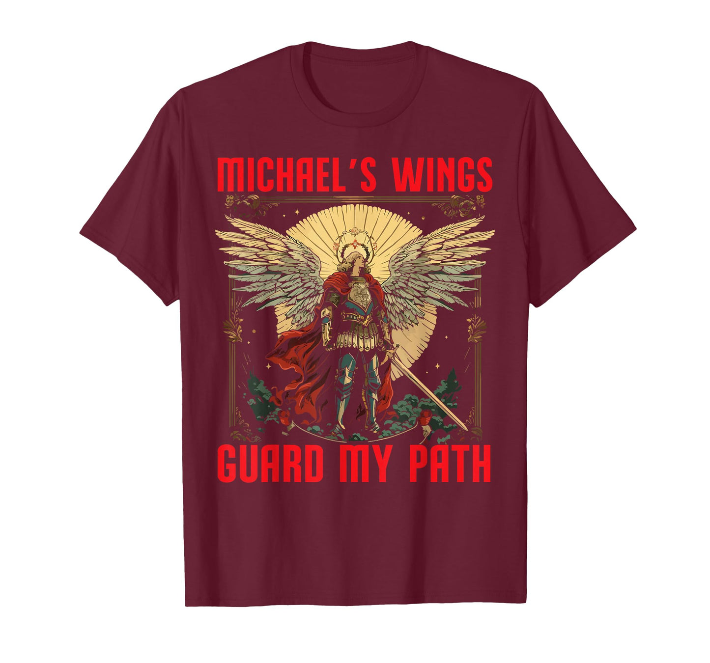 Archangel Michael Catholic Christianity Guardian Angel T-Shirt