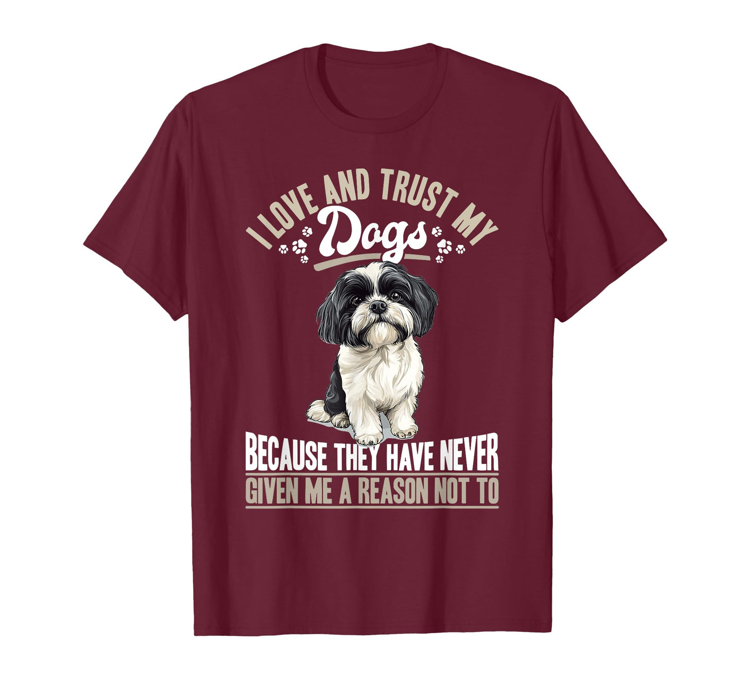 Shih Tzu Dog Owner Men Women Kids T-Shirt