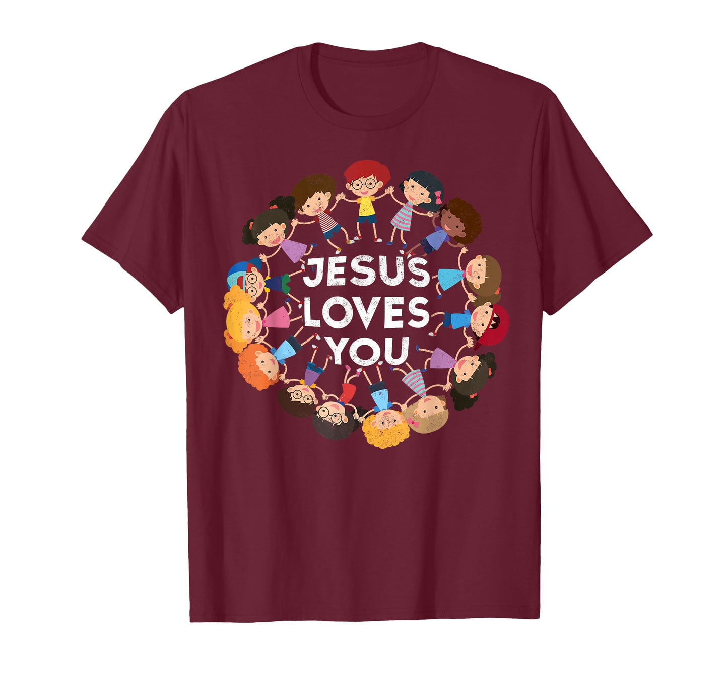 Jesus Loves You Christian Kids Tee Jesus Christ Bible Lover T-Shirt