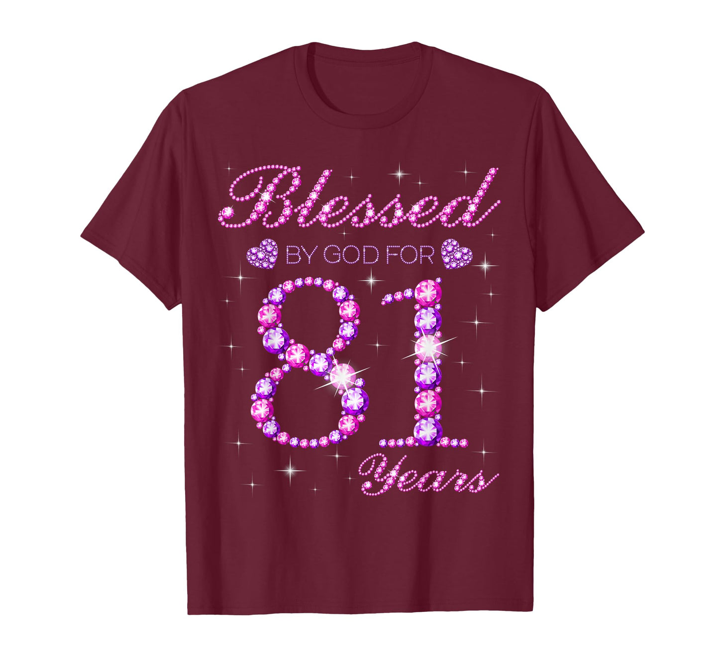 Blessed by God for 81 Years Old 81st Birthday Party T-Shirt