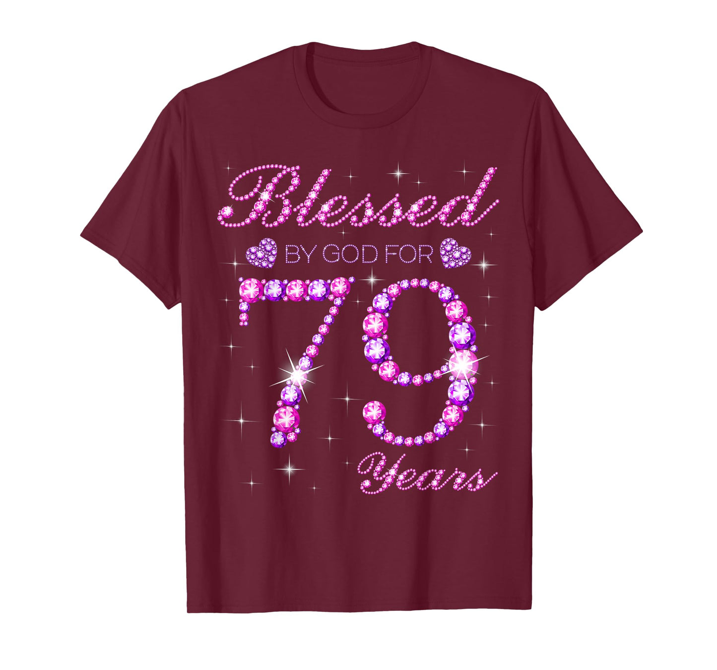 Blessed by God for 79 Years Old 79th Birthday Party T-Shirt