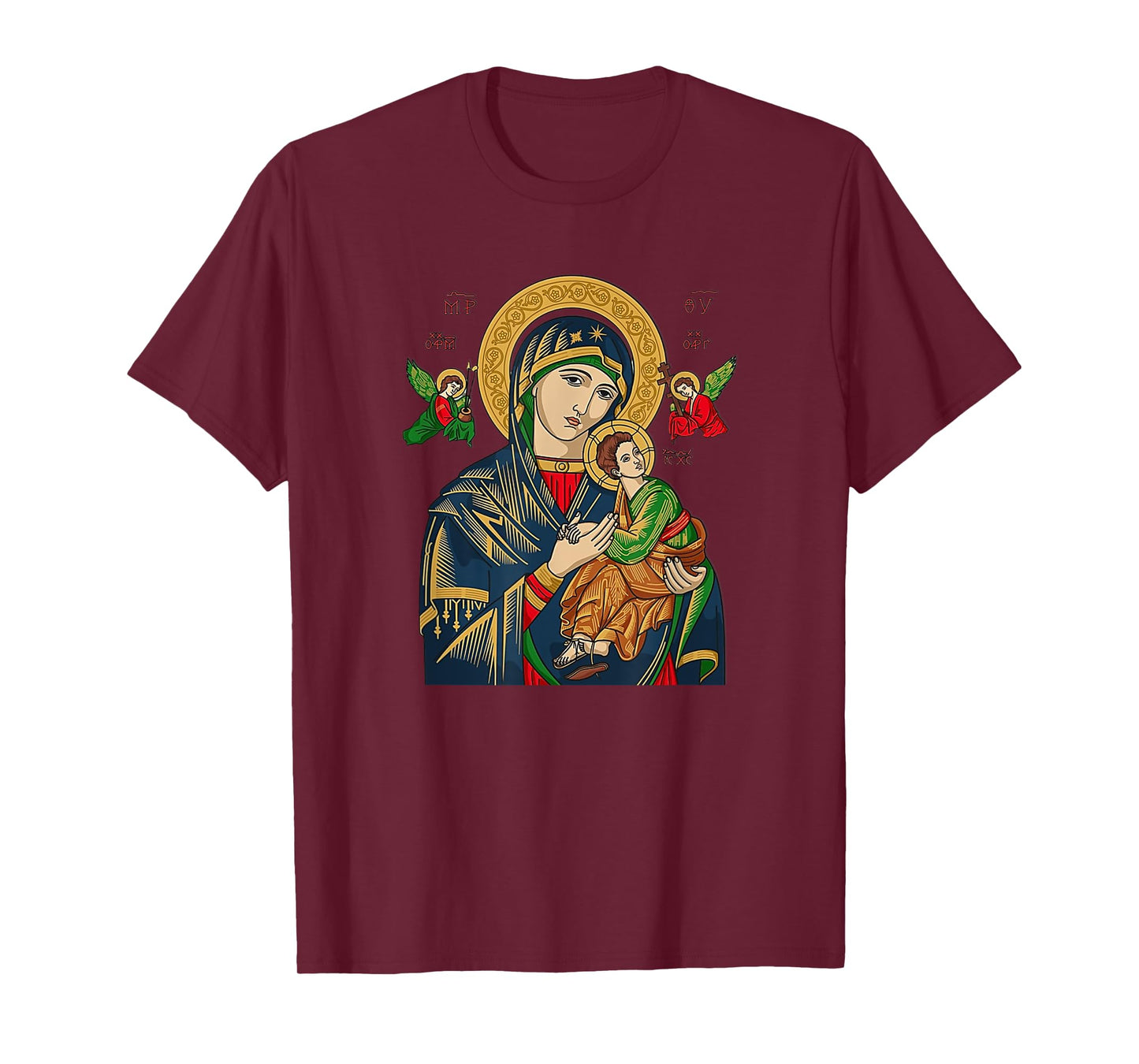 Our Lady of Perpetual Help Blessed Mother Mary Catholic T-Shirt