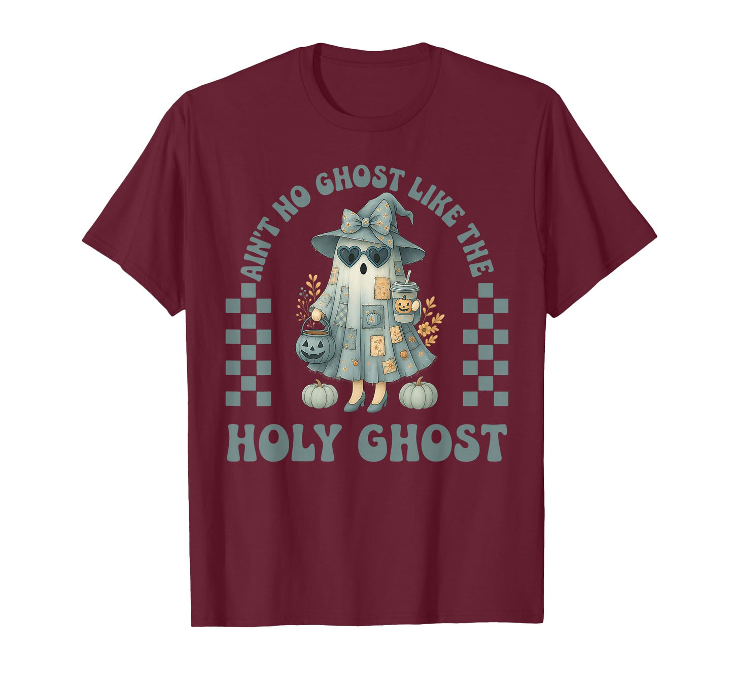 Groovy Aint No Ghost Like The Holy Ghost Christian Halloween T-Shirt