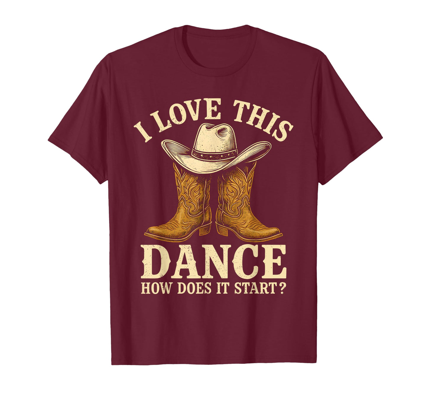 Retro How Does This Dance Start Line Dancer Country T-Shirt