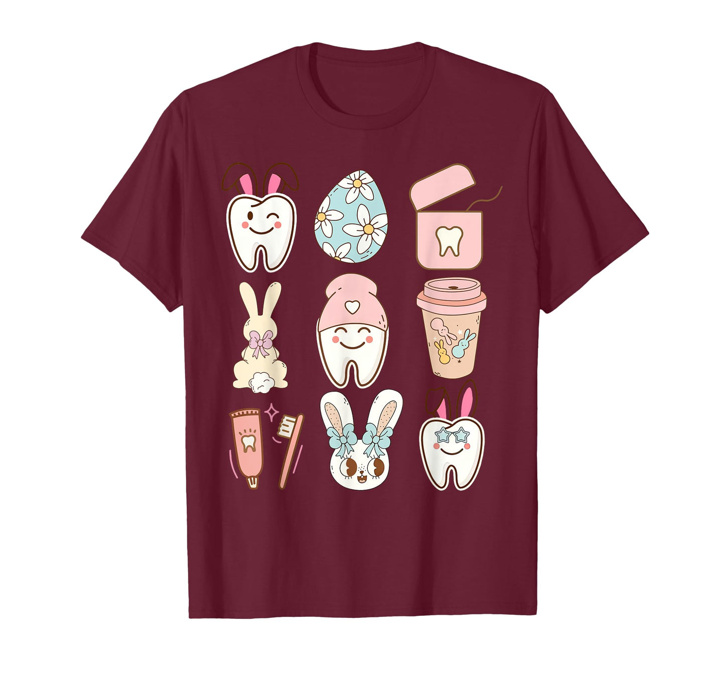 Easter Dental Assistant Tooth Bunny Dentist T-Shirt