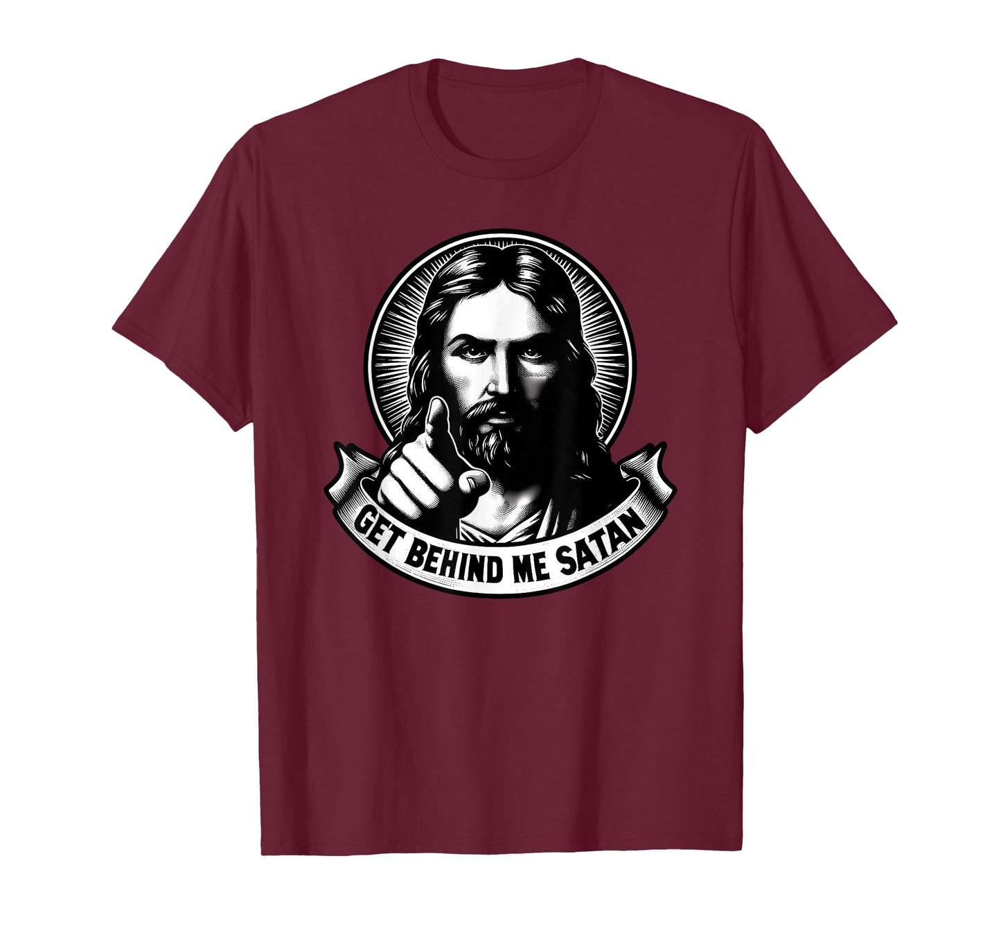 Vintage Matthew 1623 Get Behind Me Satan Jesus Meme T-Shirt