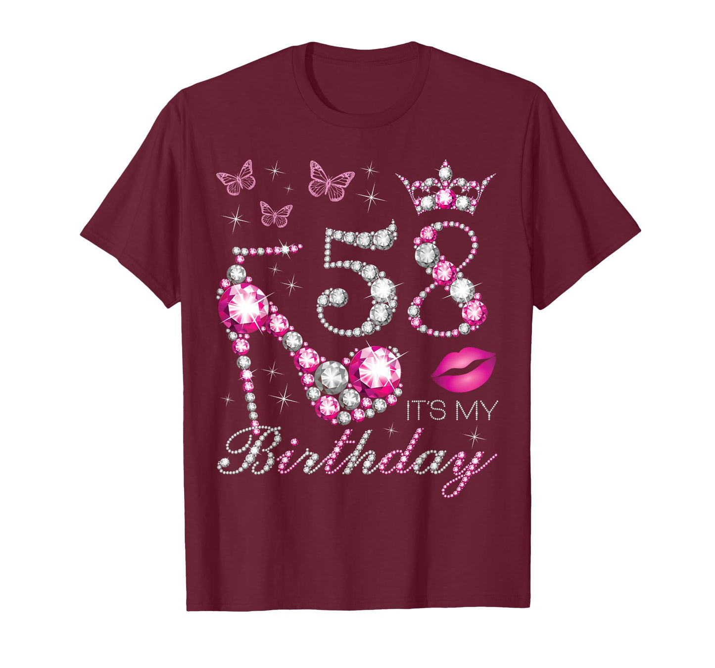 58 It's My Birthday, 58 Years Old, It's My 58th Birthday T-Shirt