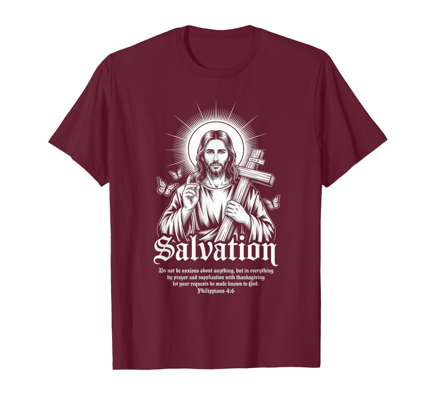 Salvation Philippians Bible Verse Christian Streetwear T-Shirt