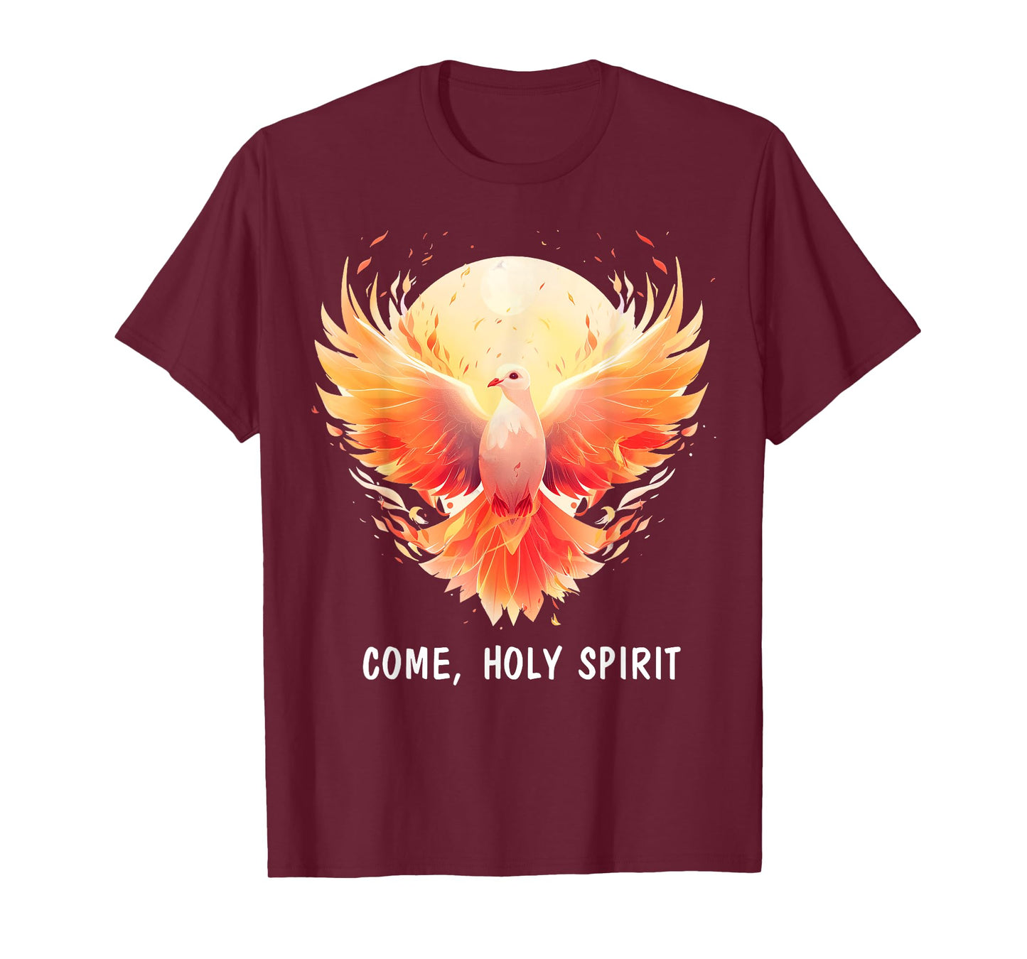 COME HOLY SPIRIT Jesus Christian Dove Pentecost T-Shirt