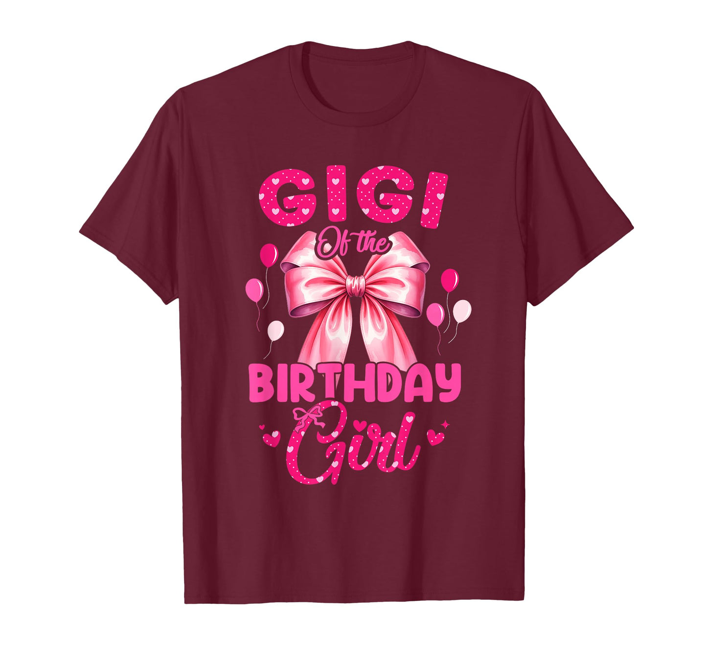 Gigi of The Birthday Girl Coquette Bow Matching Family T-Shirt