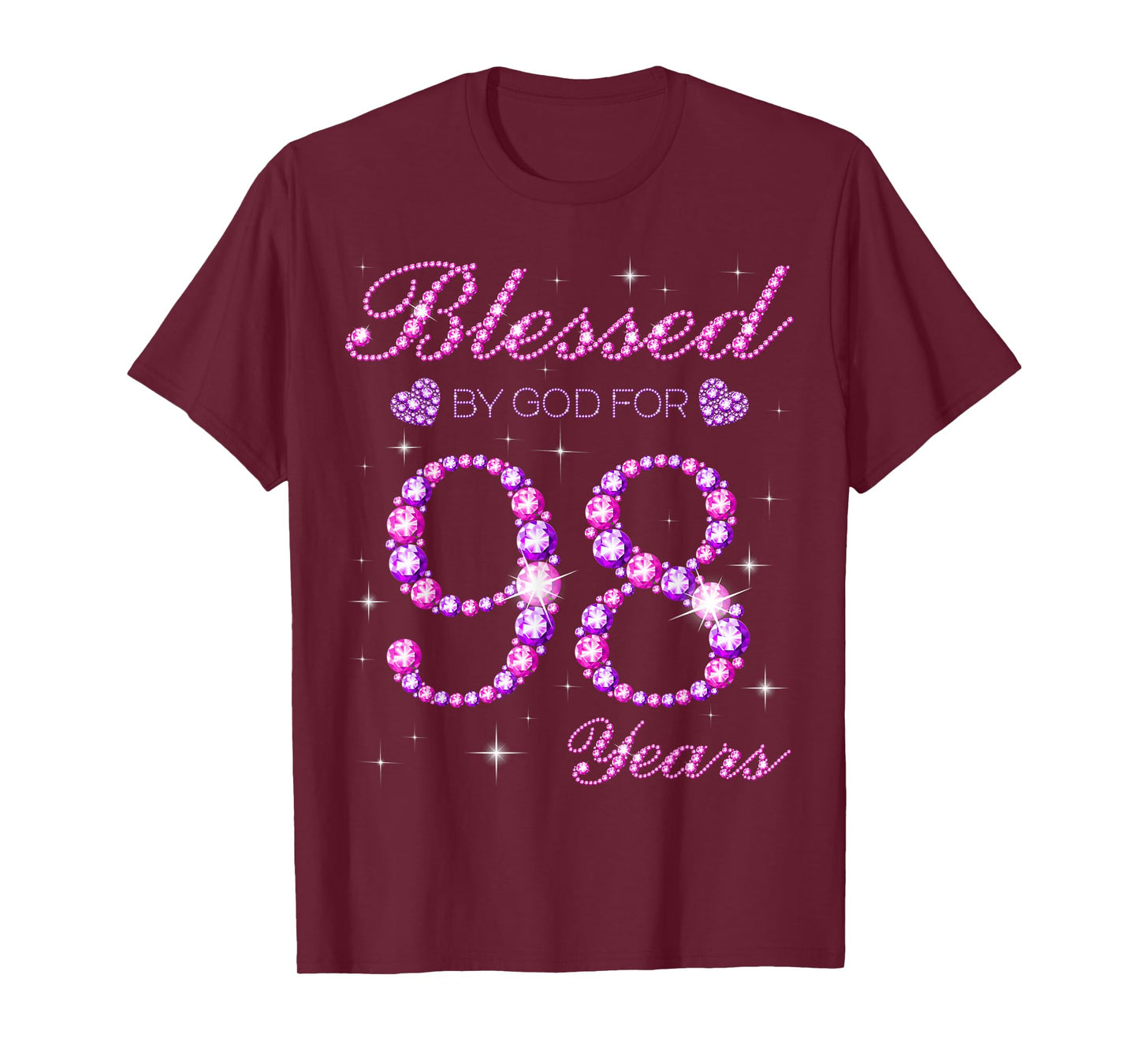 Blessed by God for 98 Years Old 98th Birthday Party T-Shirt
