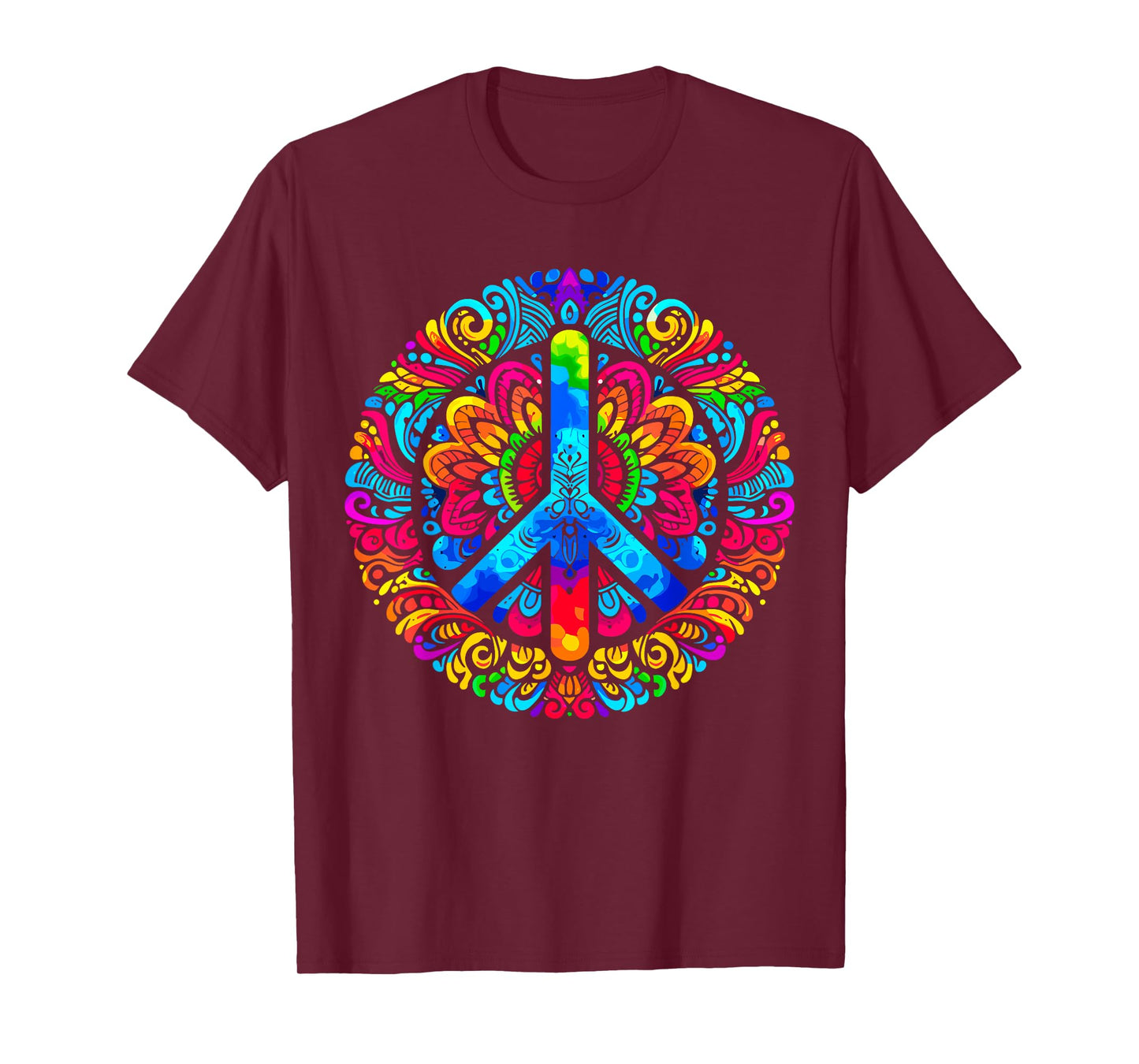 Peace Love Groovy Tie Dye Peace Sign T-Shirt