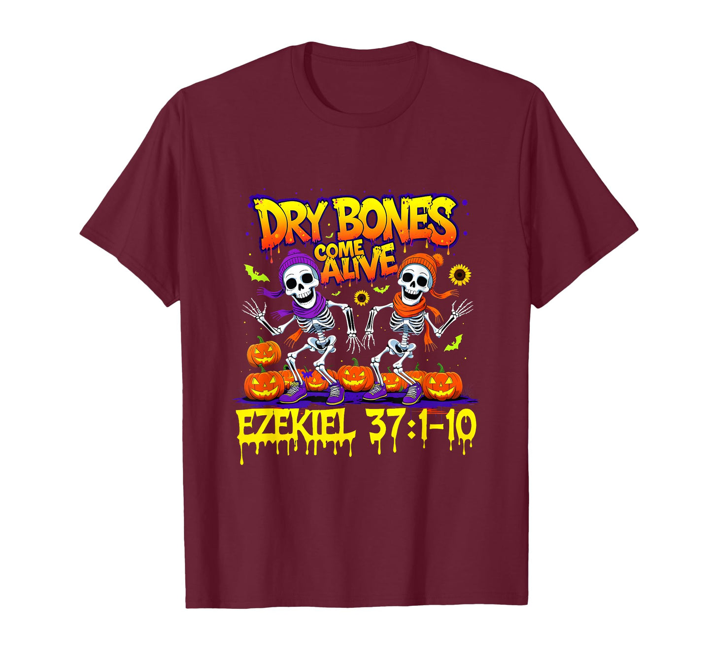 Dry Bones Come Alive Ezekiel 37 Bible Verse Christian T-Shirt