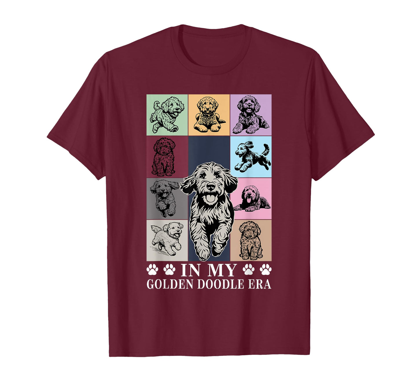 Funny Dog Lovers Quote In My Golden Doodle Era Cool Women T-Shirt