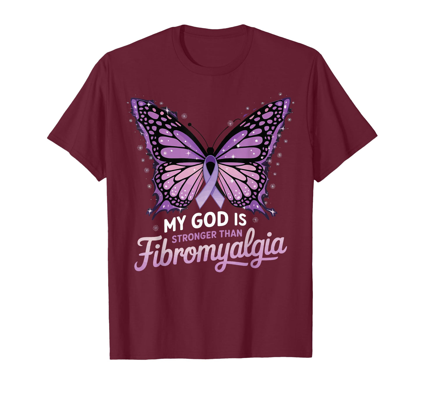My God Is Stronger Than Fibromyalgia T-Shirt