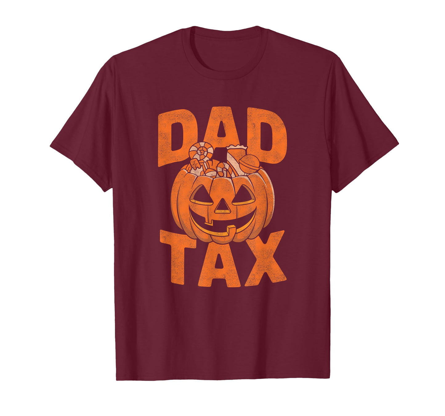 Dad Tax Halloween Pumpkin Candy Funny Family Men Dad Joke T-Shirt