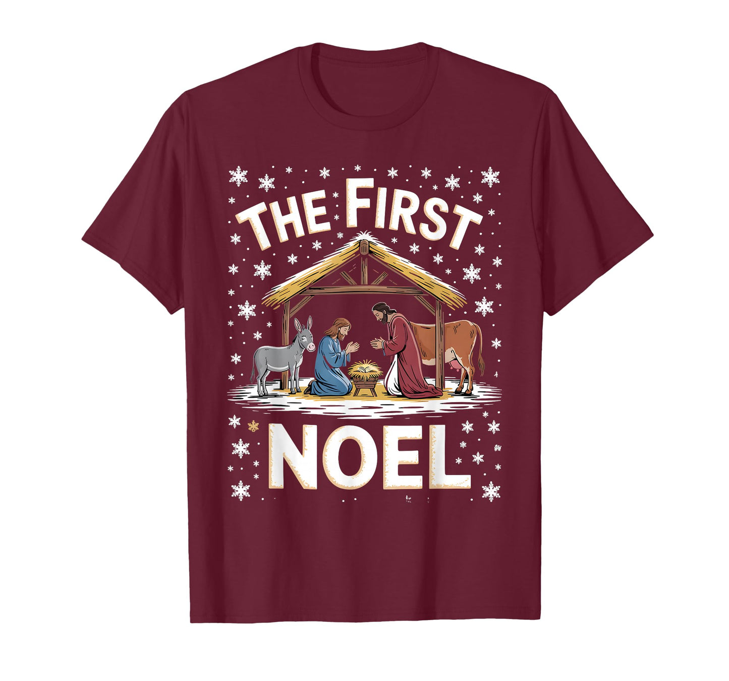 Christian Christmas First Noel Celebrate The Nativity T-Shirt