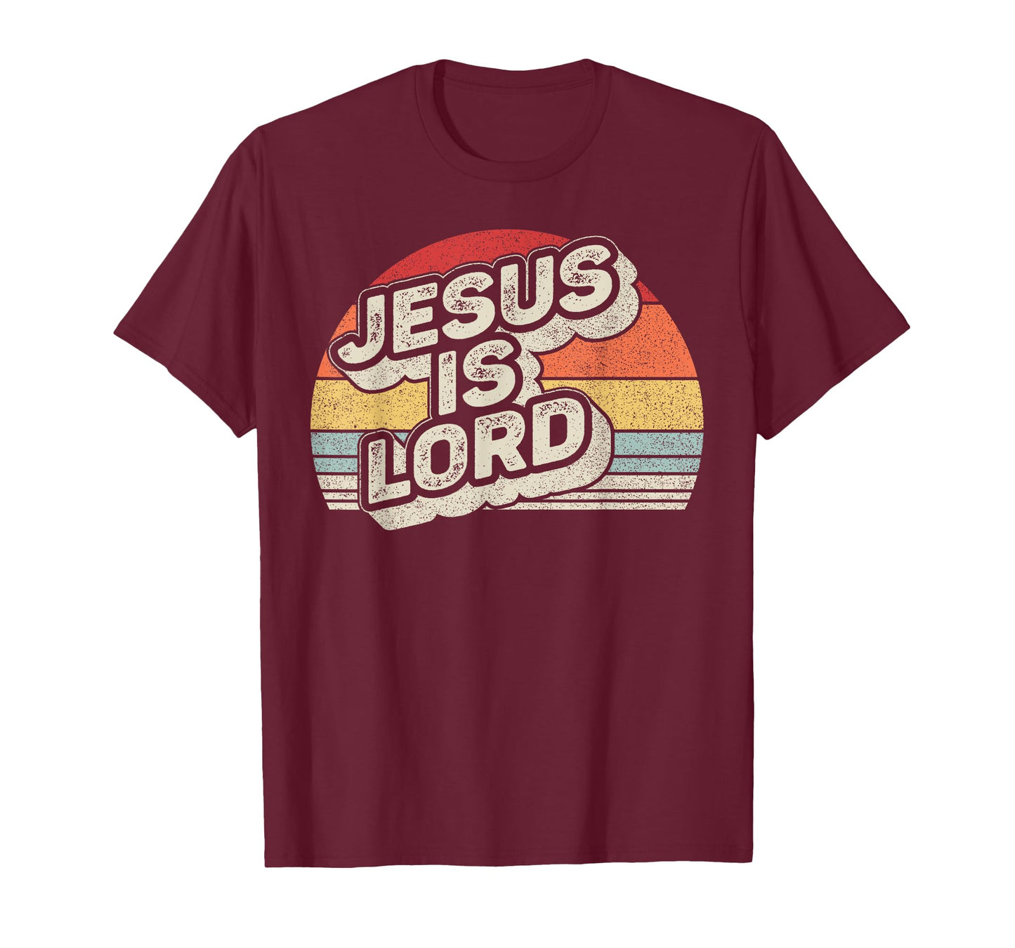 Retro Vintage Jesus Is Lord Christian Faith Christ T-Shirt