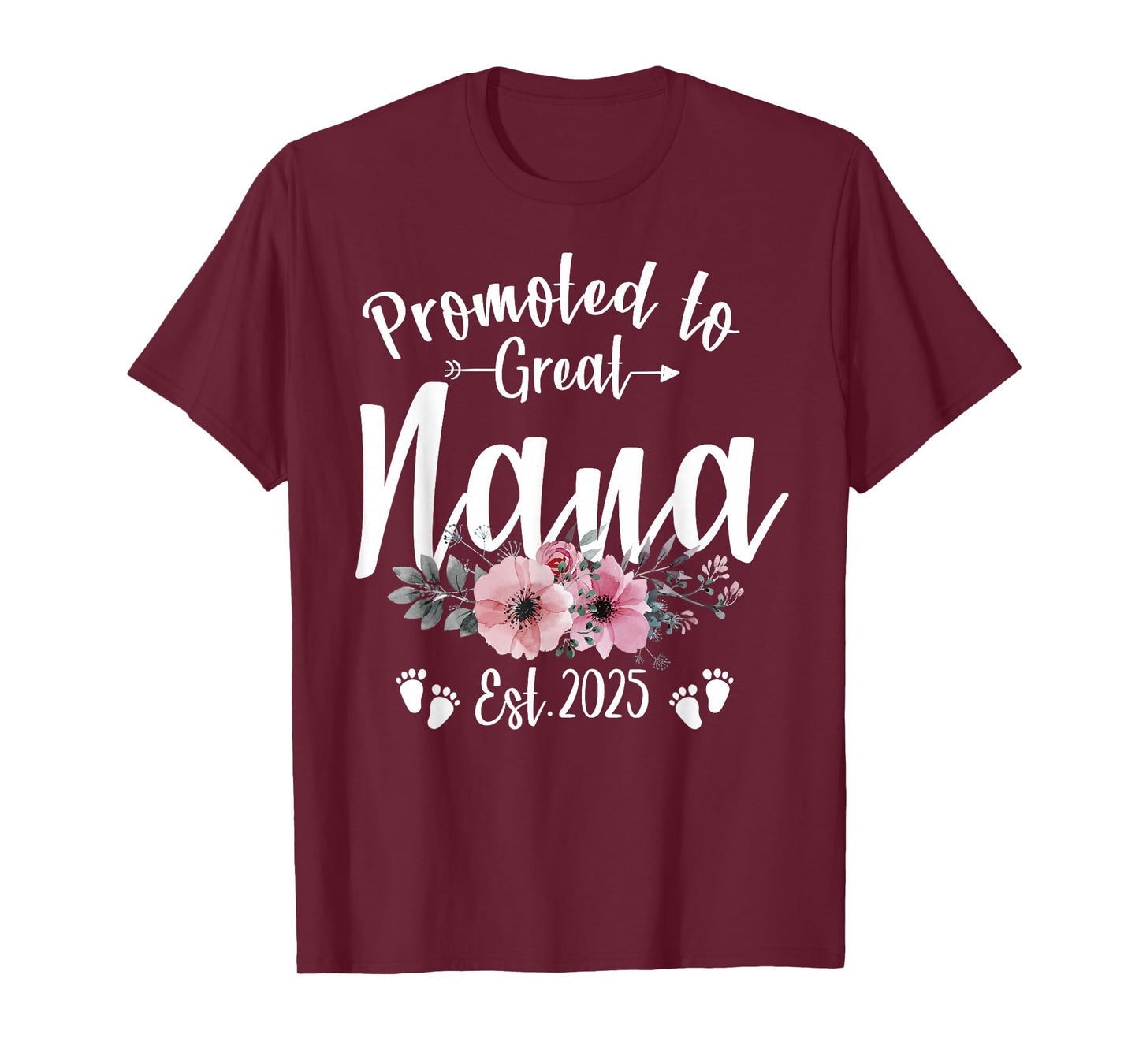 Promoted To Great Nana 2025 Soon To Be Nana Pregnancy T-Shirt