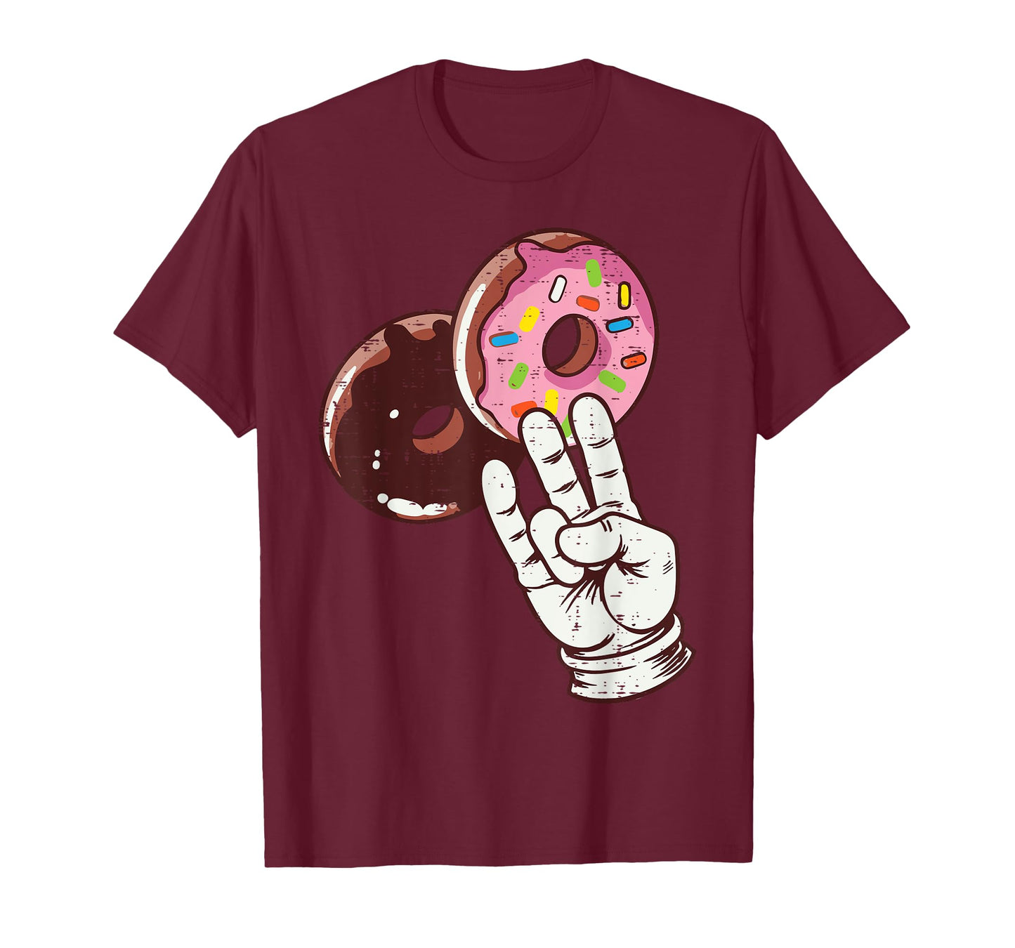 2 Pink Donut Funny Inappropriate Adult Humor Joke Men Women T-Shirt