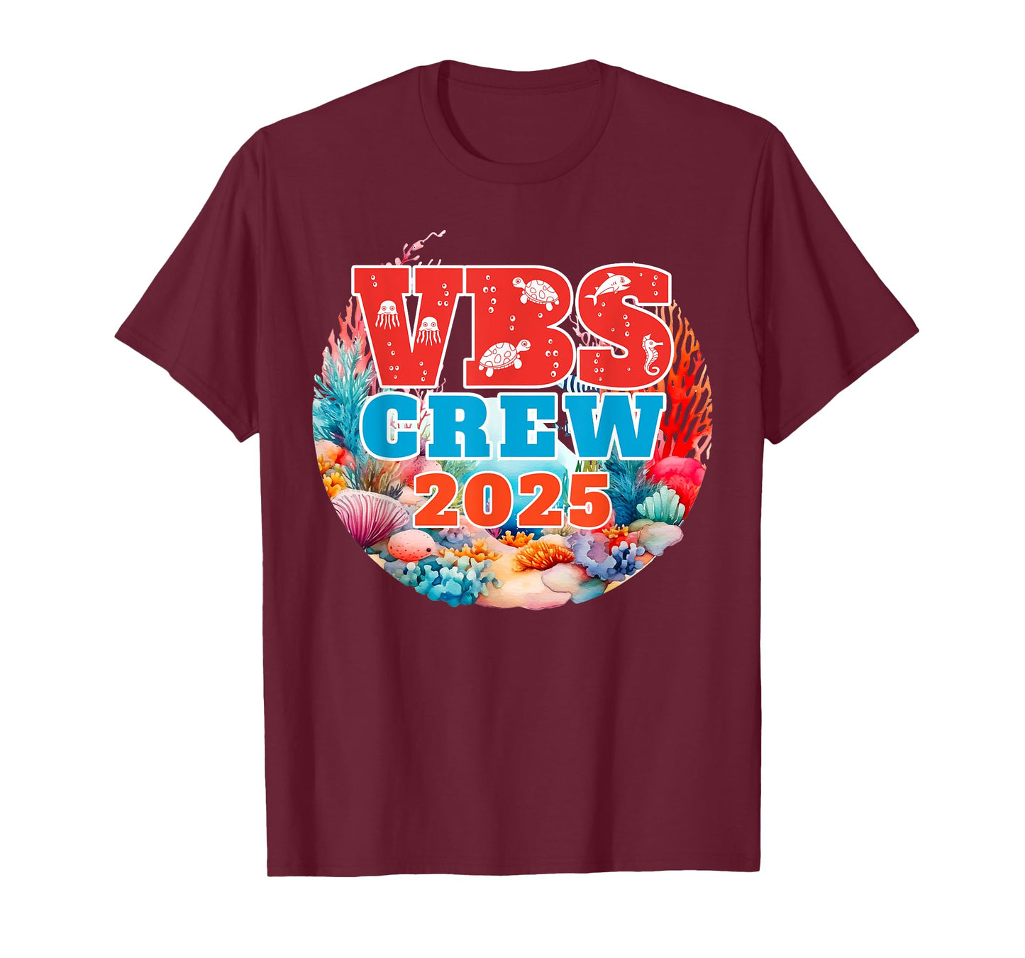VBS Crew 2025 Vacation Bible School VBS Crew Ocean Beach VBS T-Shirt