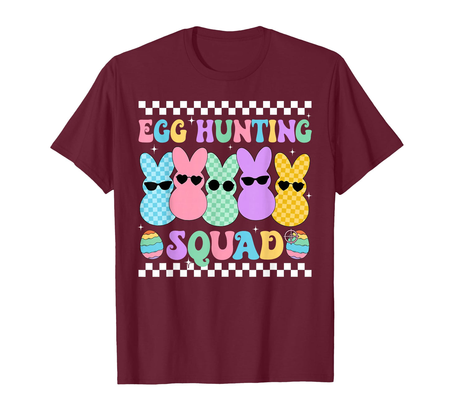 Happy Easter Bunny Egg Hunting Squad Crew Family Boy Girl T-Shirt