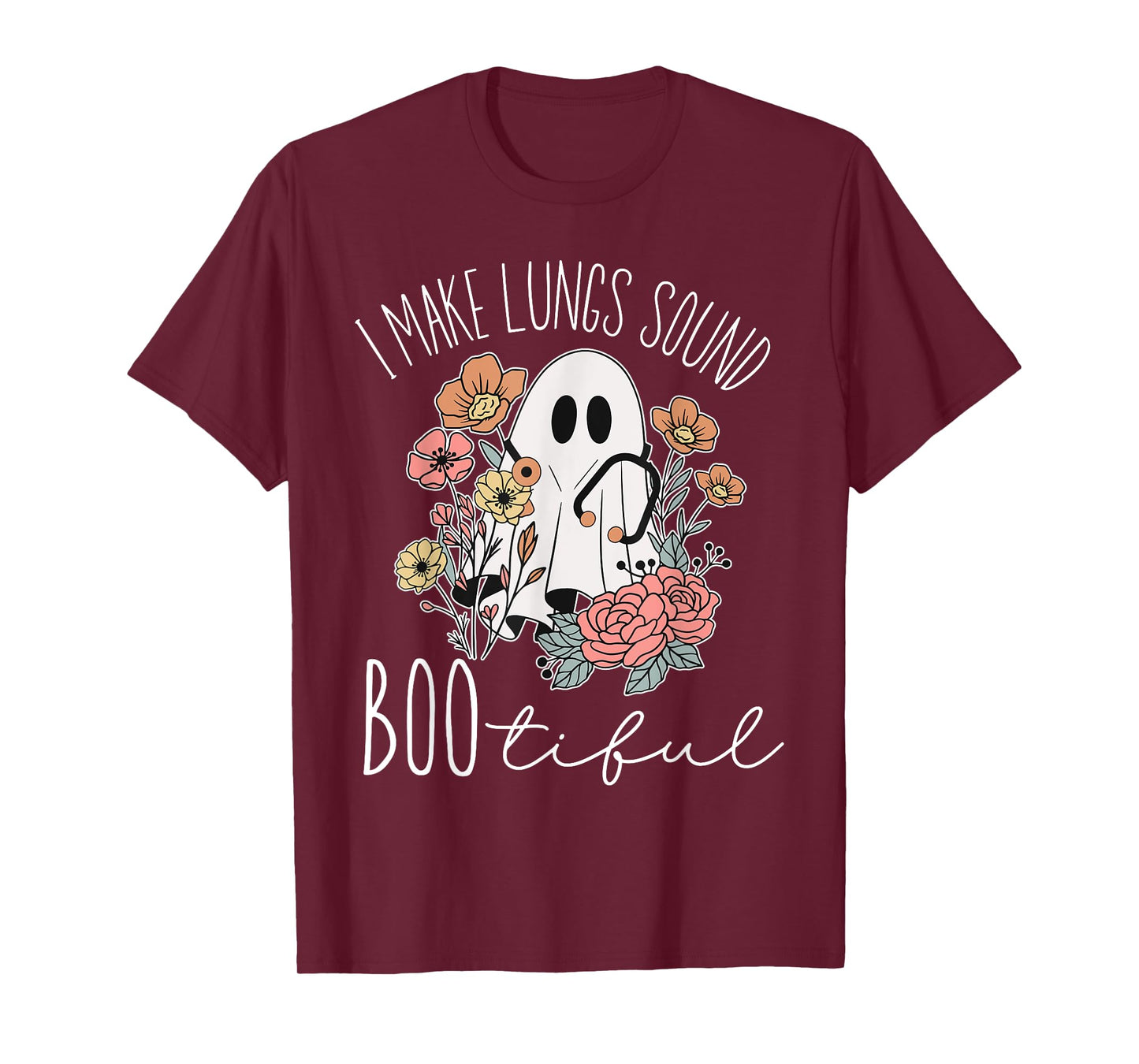 I Make Lungs Sound Boo Tiful Halloween Respiratory Therapist T-Shirt