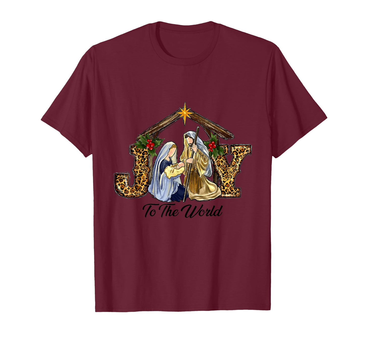 Christmas Joy To The World Baby Jesus Religious Christian T-Shirt
