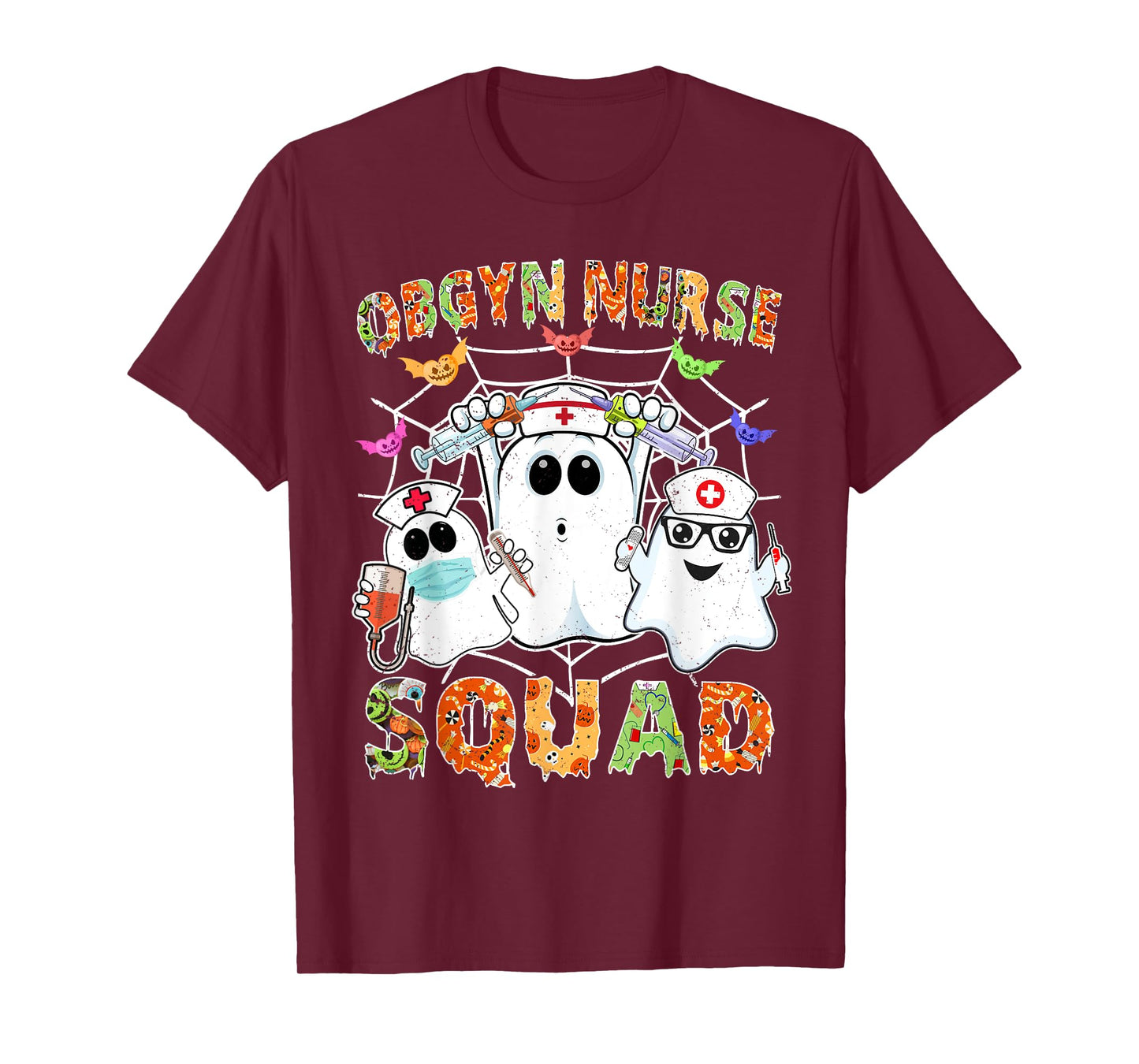 OBGYN Nurse Squad Boo Halloween Matching Ob-gyn RN T-Shirt