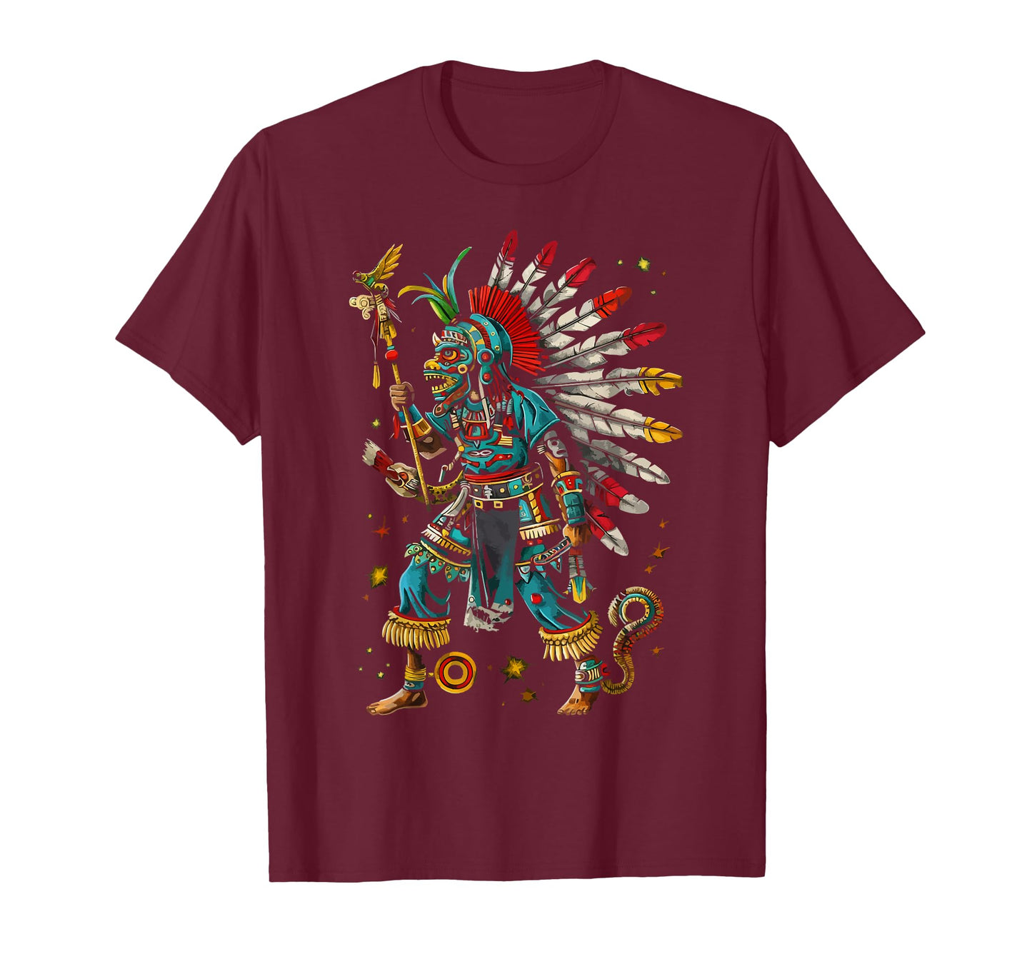 Aztec God Aztec Culture Mayan Indigenous Tlaloc Statue T-Shirt