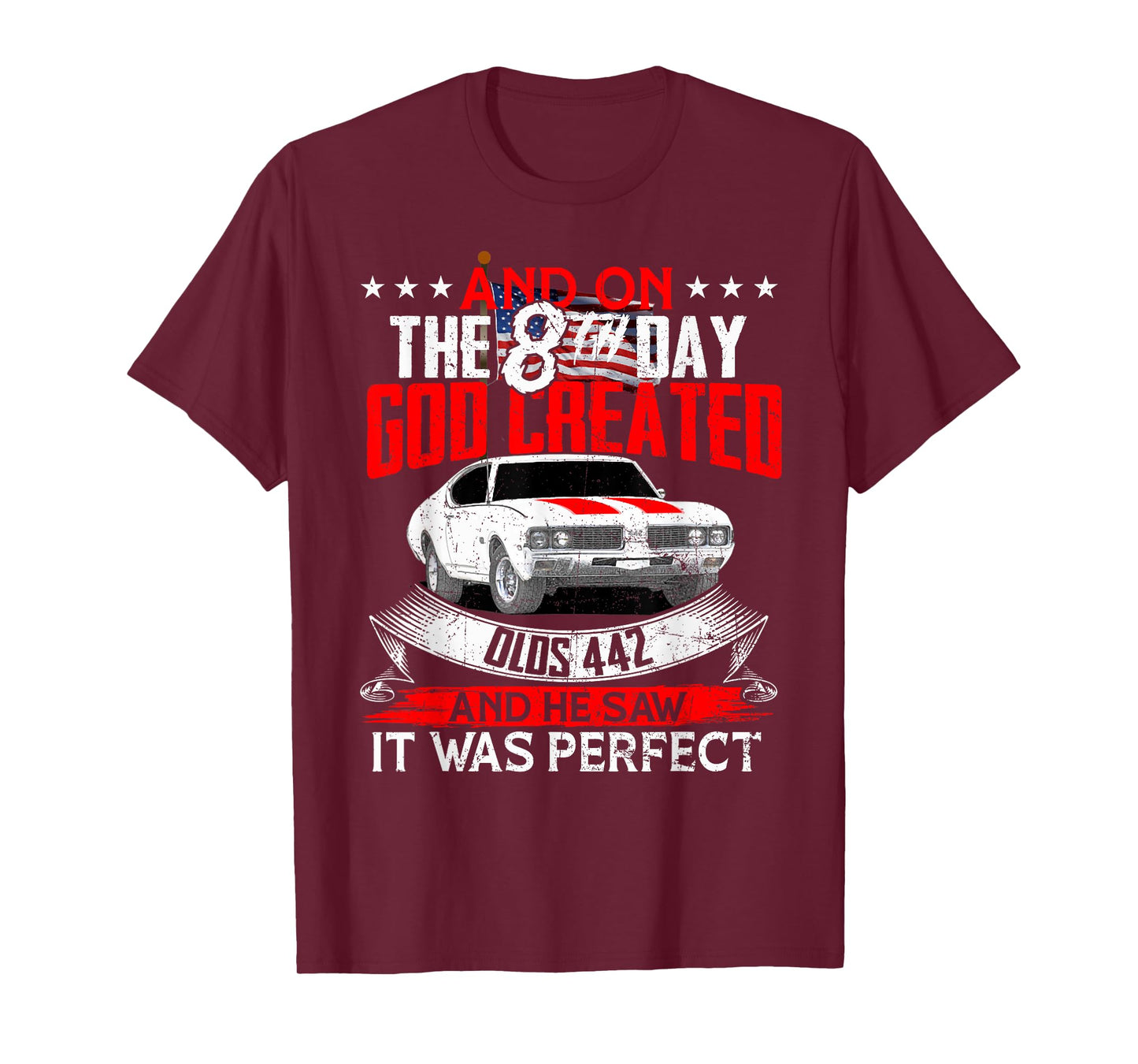 olds 442 On the god muscle car 1964 65 66 67 68 69 70 71 72 T-Shirt