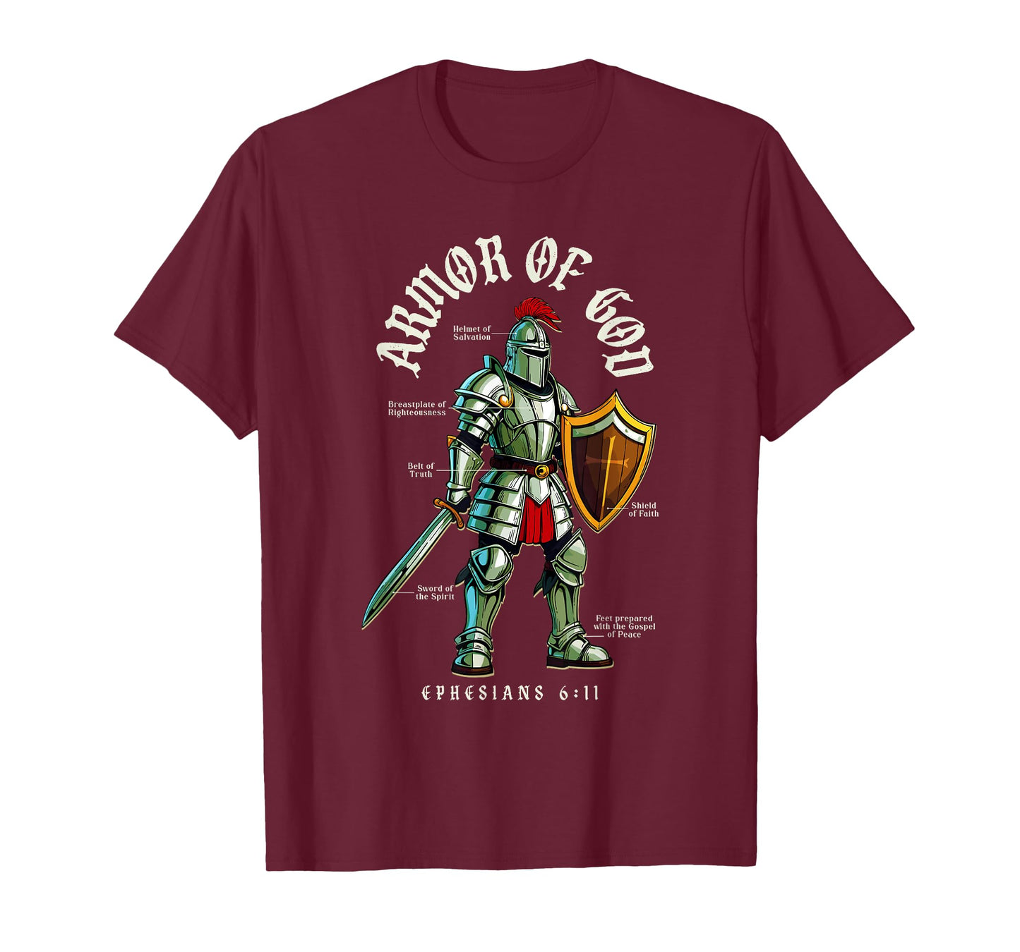 Armor Of God - Christian Bible Verses T-Shirt