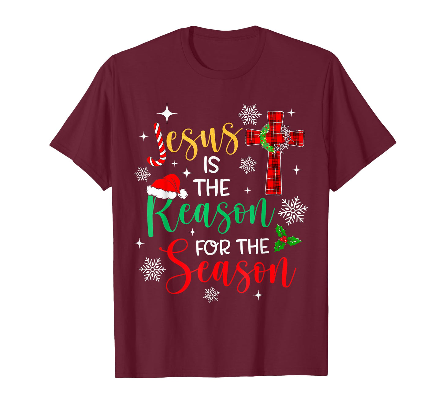 Jesus Is The Reason For The Season Christian Faith Christmas T-Shirt