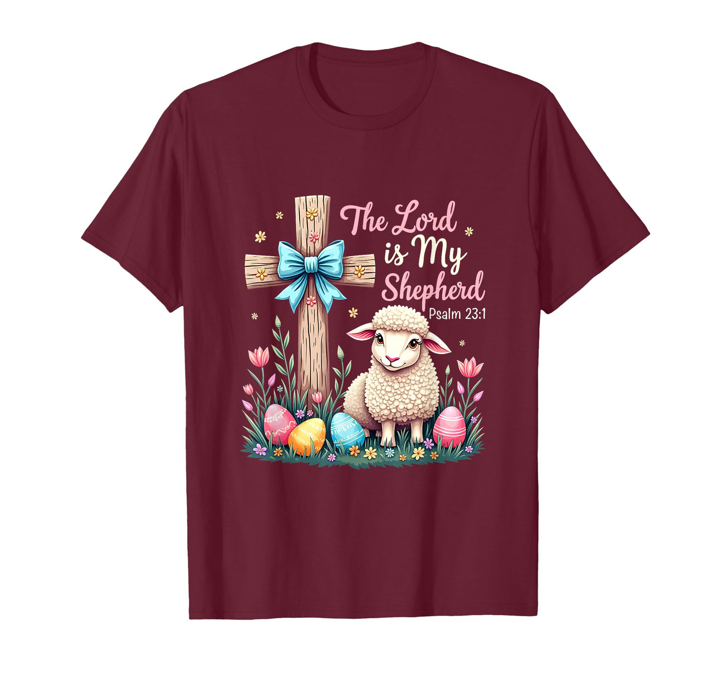 The Lord Is My Shepherd Easter Christian Lamb Easter T-Shirt