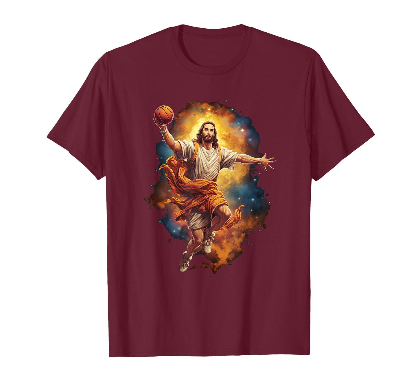 Funny Jesus Playing Basketball T-Shirt