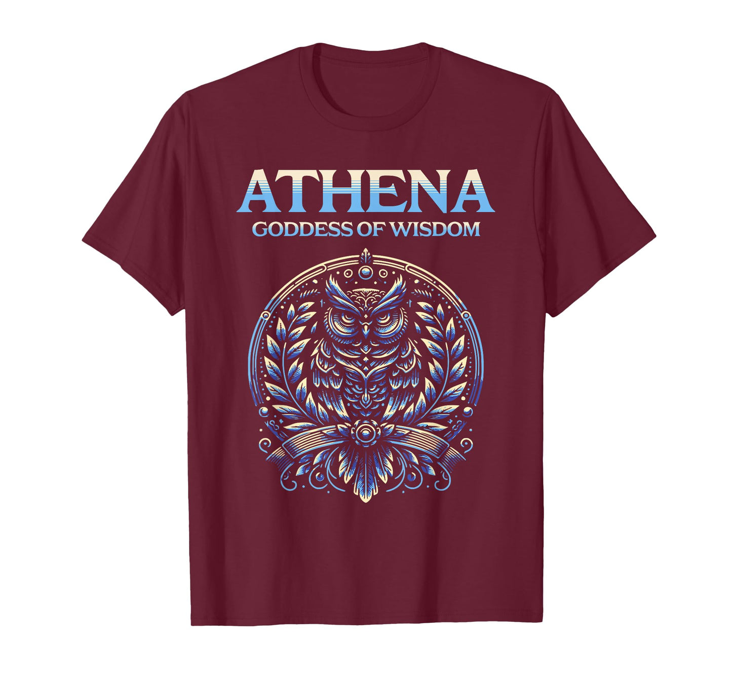 Athena Goddess of Wisdom Athenian Owl T-Shirt