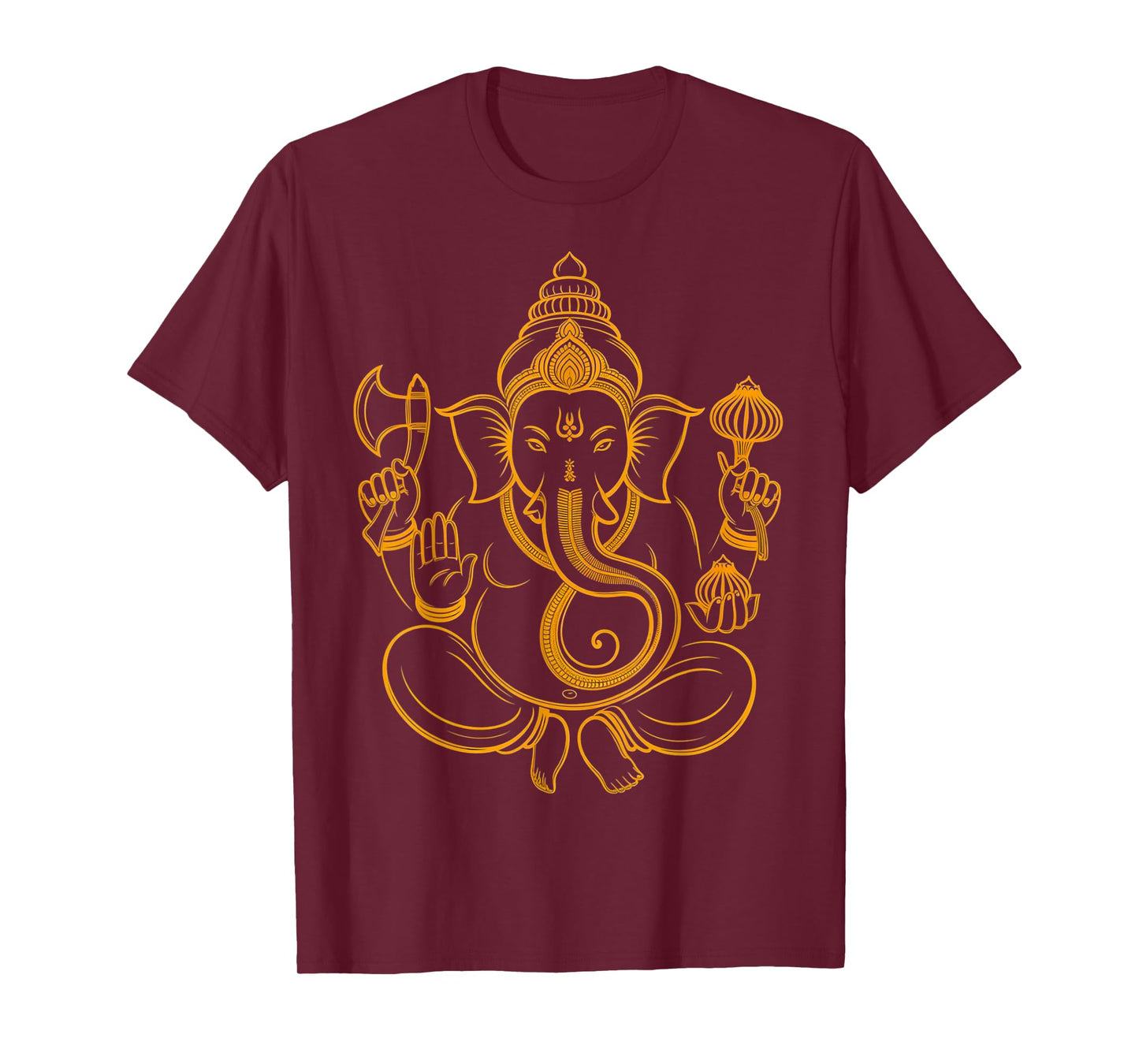Hindu Ganesha Puja Elephant God India Meditation Yoga Murti T-Shirt
