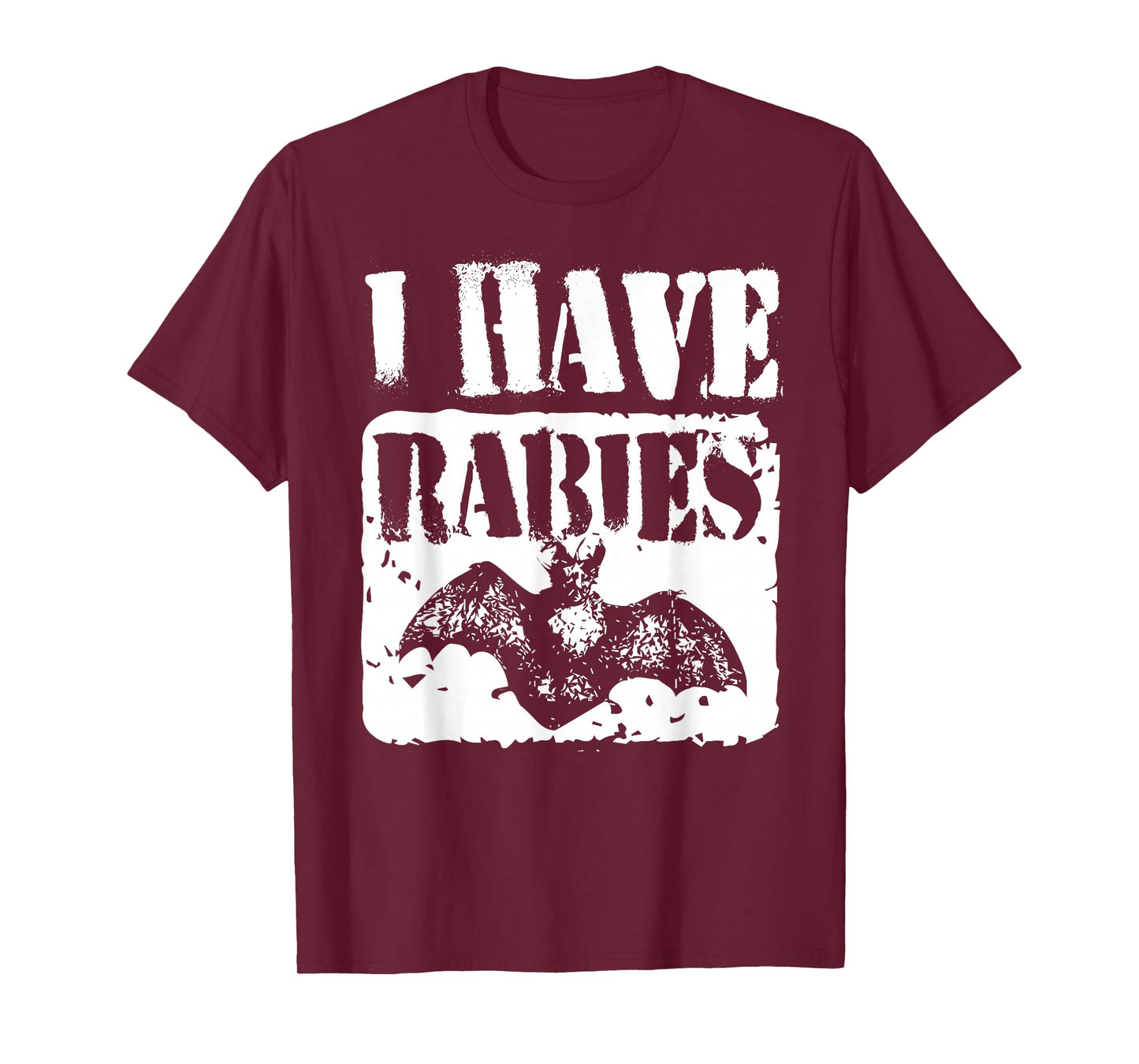 I Have Rabies Funny Bat Meme Vintage Tee T-Shirt